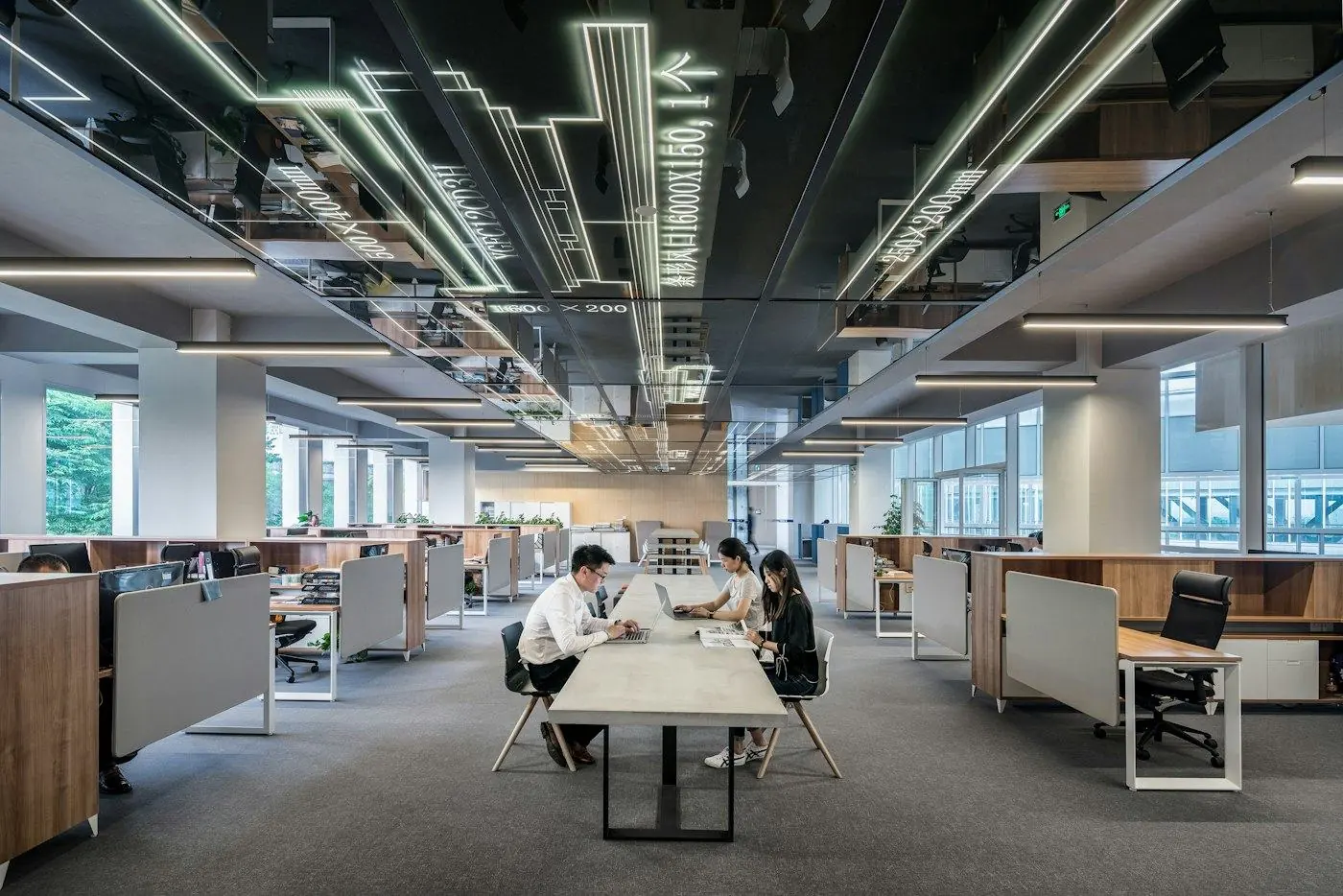 Office Exposed Ceiling